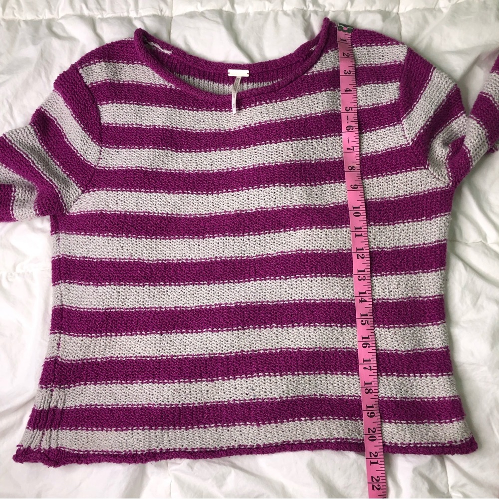 Free People Beach Shake N Roll Striped Knit Sweater - Picture 6 of 8